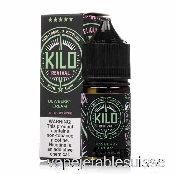 Vape Suisse Crème De Baies De Rosée - Kilo Sels De Relance - 30ml 30mg